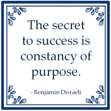 secret success consistency of purpose